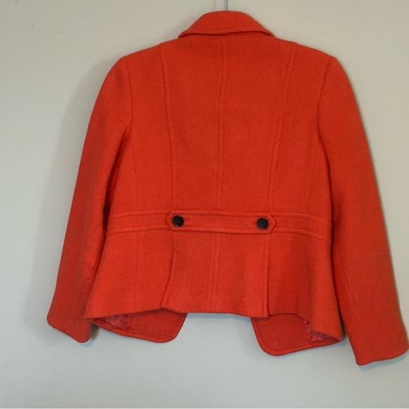 Talbots Women's Vibrant Orange Wool Coat - Picture 6 of 6